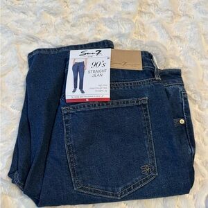 Seven7 Women Blue Straight Jeans
